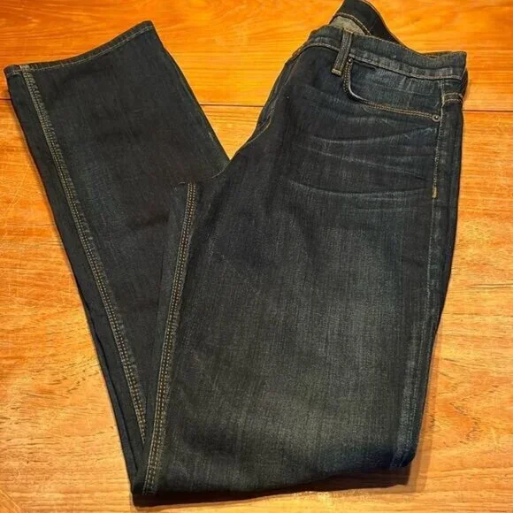 Hudson Tilda mid rise Cigarette Jean dark wash whiskering fading Size 31 - Picture 5 of 14